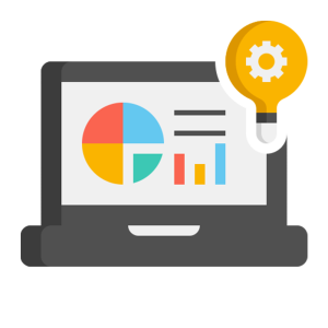 business pie chart graphs computer laptop idea