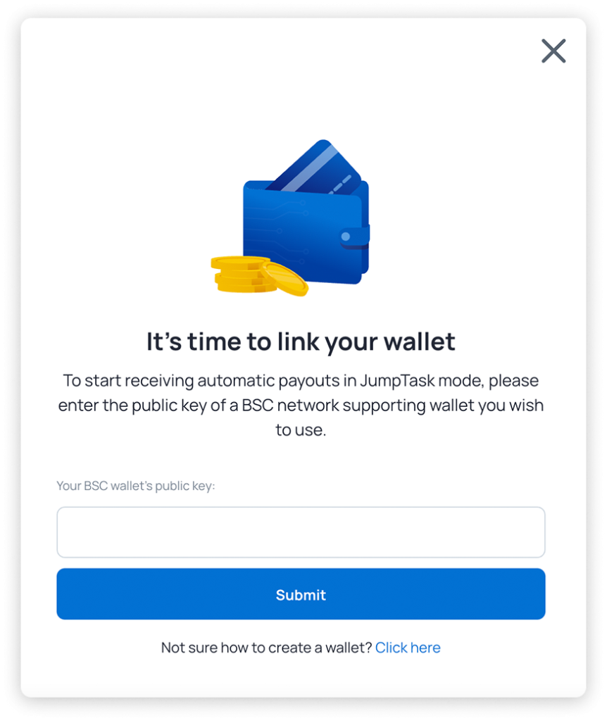Honeygain payout with BSC wallet